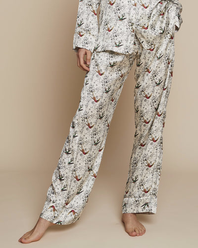 Elisabetha Silk Pyjama Bottom in September - Loungewear Bottom, Pyjama, Silk Pyjama, Nightwear | RADICE