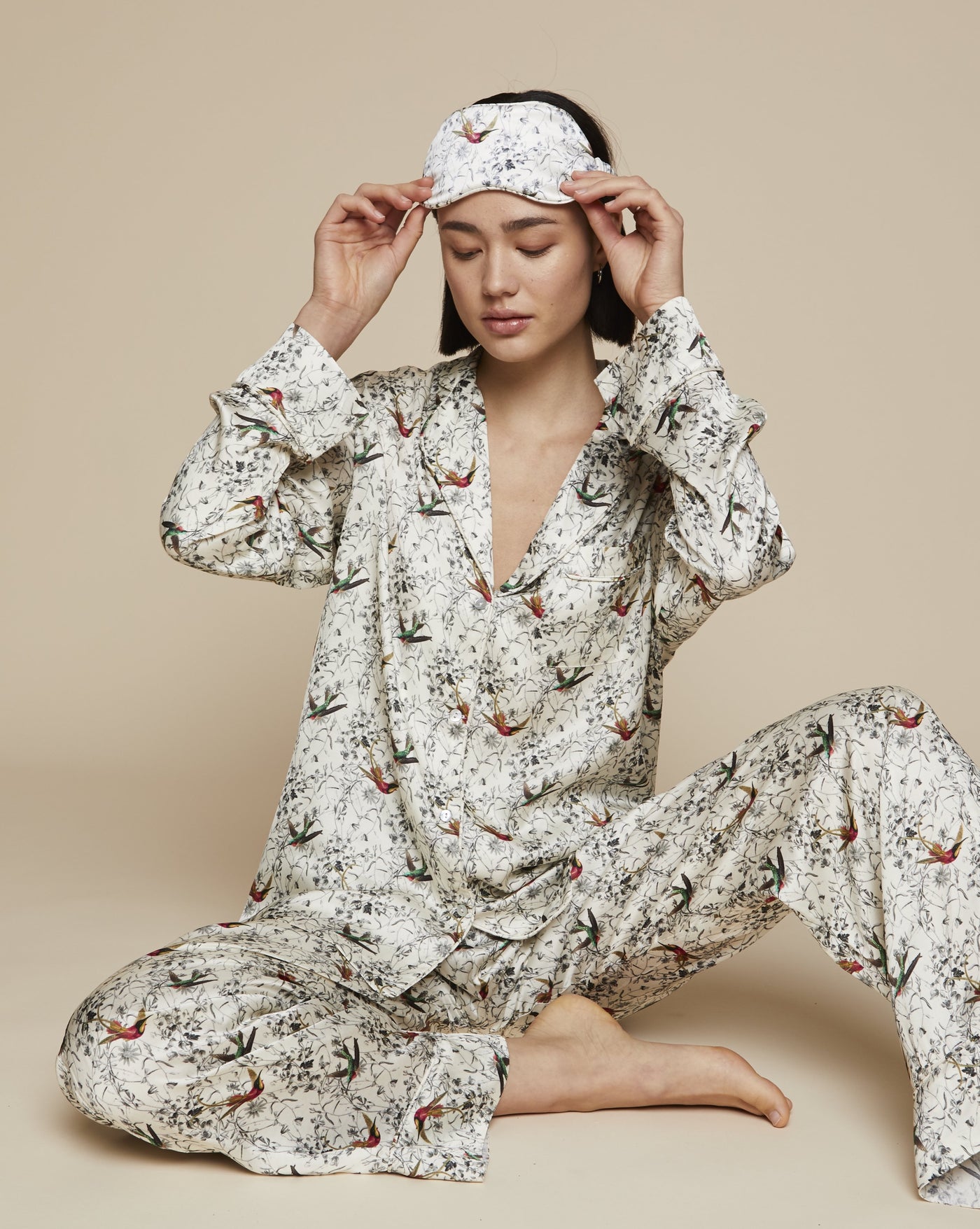 Elisabetha in September - Loungewear Top, Pyjama, Silk Pyjama, Nightwear | RADICE