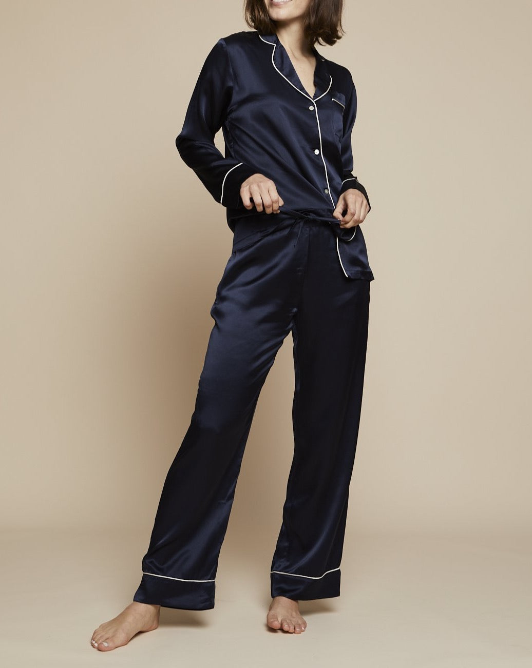 Elisabetha in Fullmoon Sky - Top Loungewear, Pyjama, Silk Pyjama, Nightwear | RADICE