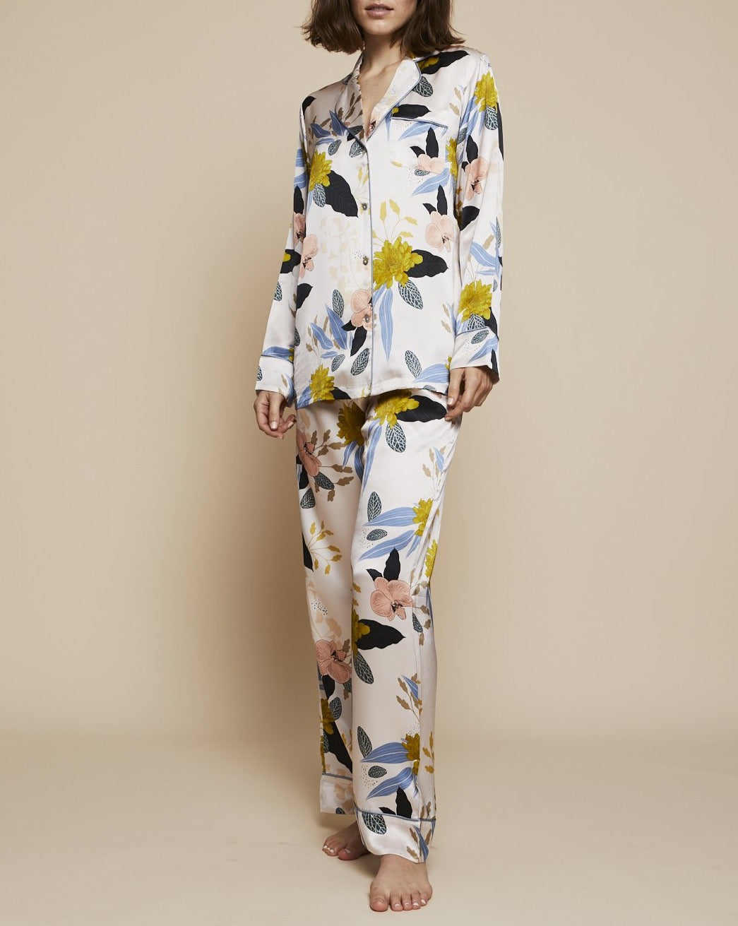 Elisabetha Bottom in August - Loungewear Bottom, Pyjama, Silk Pyjama, Nightwear | RADICE