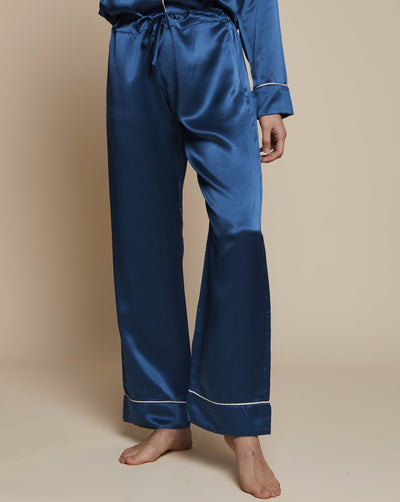 Elisabetha in Blue Hour - Loungewear Bottom, Pyjama, Silk Pyjama, Nightwear | RADICE