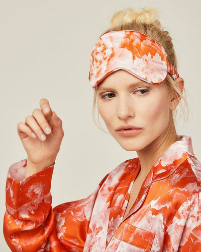 Silk Eye Mask - Tea Garden Loungewear, Pyjama, Seidenpyjama, Schlafanzug | RADICE