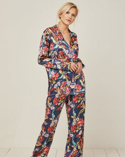 Elisabetha Urban Jungle - Bottom Loungewear, Pyjama, Seidenpyjama, Schlafanzug | RADICE