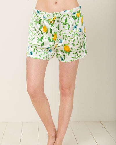 Laura in Positano Garden - Short Loungewear, Pyjama, Seidenpyjama, Schlafanzug | RADICE