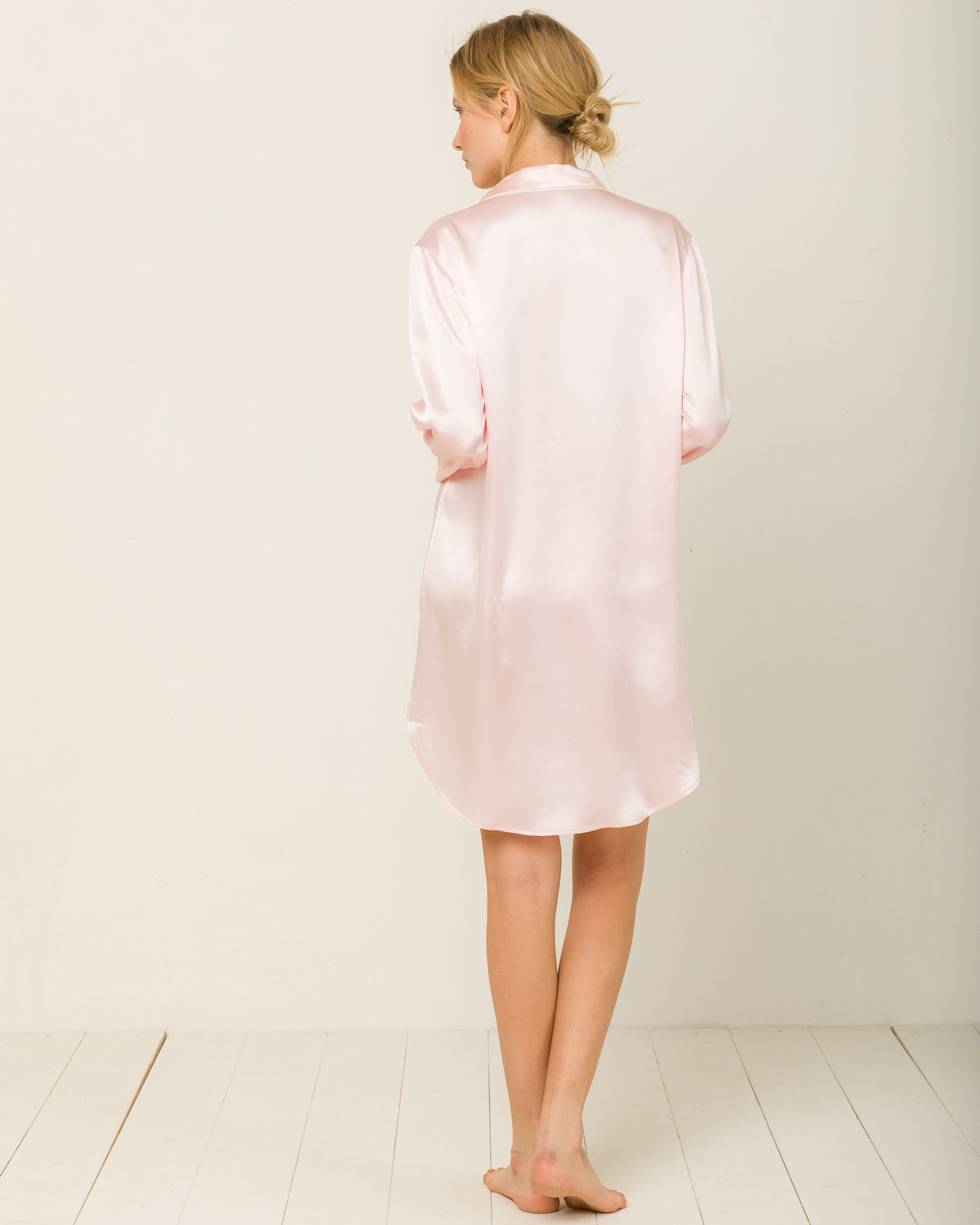 Camilla in Candy Rosé - Nightshirt Loungewear, Pyjama, Seidenpyjama, Schlafanzug | RADICE